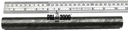 Miniatura 4 de PAL 2000 KNIVES DAM-8686 Barra de acero de Damasco hecha a mano Hoja en blanco de palanquilla de acero personalizada 12" x 2" x 0.197 in
