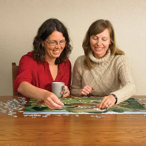 Miniatura 3 de Cobble Hill - Rompecabezas de 1000 piezas, molino de cuatro estrellas, póster de muestra incluido