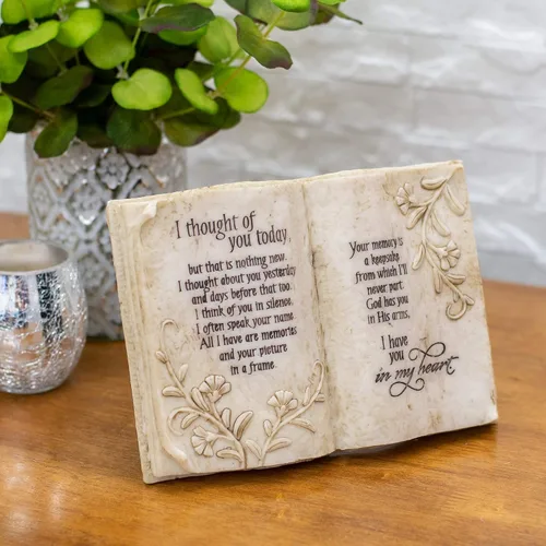 Miniatura 2 de Jozie B 246200 Thought of You Today in Memory - Placa para libro de recuerdos