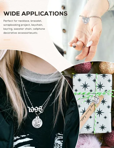 Miniatura 6 de JIALEEY Dijes motivacionales, al por mayor, lotes a granel, colgantes de mensaje inspirador para manualidades, accesorios para hacer joyas