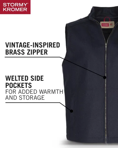 Miniatura 19 de Stormy Kromer The Ironwood Vest - Chaleco de invierno con cremallera para hombre, ropa de abrigo para clima frío