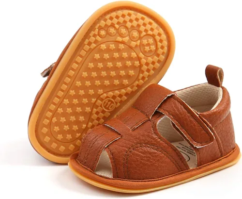 RVROVIC Sandalias para bebés niños y niñas, zapatos de verano de primera calidad para exteriores, ligeras, suaves, antideslizantes, suela para niños