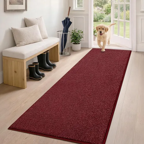 Miniatura 45 de PURRUGS Alfombra de área de fácil cuidado de 4 x 6 pies, antideslizante, lavable a máquina, tapete para puerta de perro, resistente a las manchas