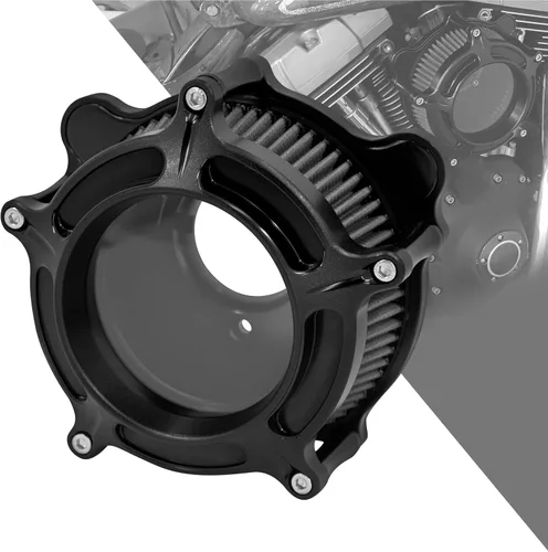 Miniatura 24 de Filtro de aire CNC para motocicleta Filtro de aire Limpiador de sistema de admisión (D-Para M8 Touring 17-23, Softail 18-24)