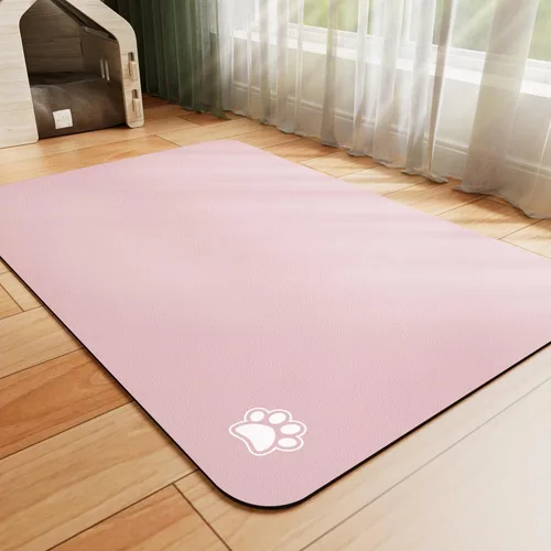 Miniatura 22 de HotLive Tapete de Comida para Perros - Tapete Absorbente para Gatos para Comida y Agua, Tapete para Tazón de Alimentación de Mascotas Sin Manchas