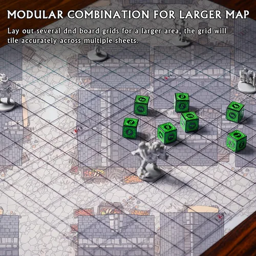 Miniatura 3 de CZYY Juego de 2 alfombrillas de juego acrílicas de 1 pulgada, cuadrícula cuadrada, tablero de mapa de batalla de 6 x 8 pulgadas, transparente