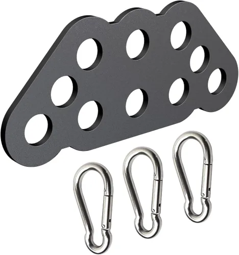veimia Accesorios de tracción LAT, placa adaptadora de mango en D doble a individual para barra desplegable LAT de agarre neutro, accesorios de