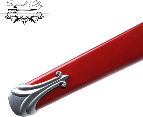 Miniatura 7 de Sword Valley Luz brillante - Espada roja SAO - 42.1 in/42.13 pulgadas - Símbolos de runas de talla de hoja - Hoja de acero inoxidable - Forjado a