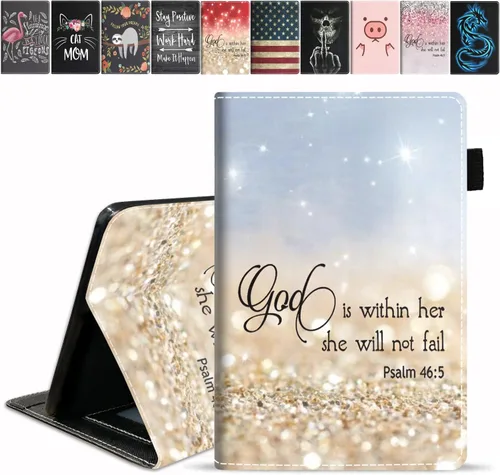 Miniatura 22 de Funda para tableta Amazon Fire HD 10/Fire HD 10 Plus (11ª generación, versión 2021), con cita inspiradora de «Be a Flamingo in a Flock», funda