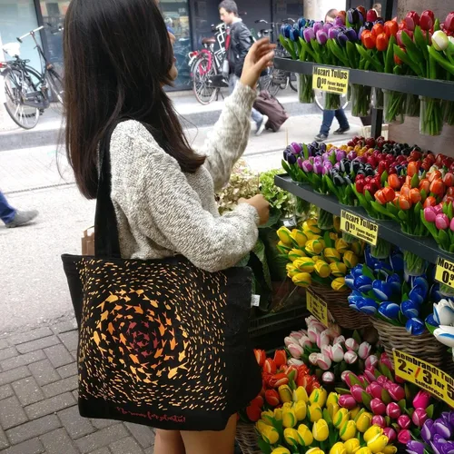 Miniatura 174 de Ecoright Bolsa de lona estética para mujer, bolsa grande con cremallera y bolsillo, bolsa de mano para mujer, para yoga, trabajo, playa