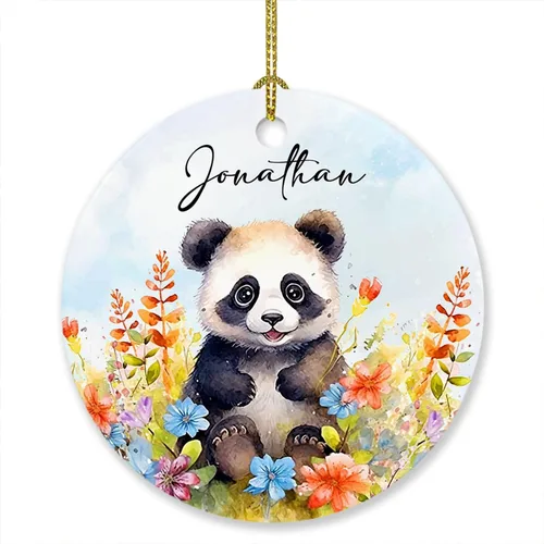 Miniatura 21 de Adorno de elefante de Navidad 2025, lindo adorno de elefante personalizado para árbol de Navidad, adornos de elefantes florales para bebés, regalos