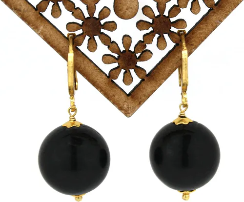 Miniatura 3 de Gempires - Aretes de aro de perlas naturales, aretes de meditación, joyería hecha a mano, regalo para ella