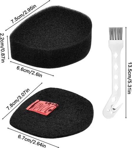 Miniatura 2 de Paquete de 2 filtros de espuma y fieltro de repuesto compatibles con Shark UltraCyclone Pro aspiradora de mano inalámbrica CH901 CH950 CH951 CH951C