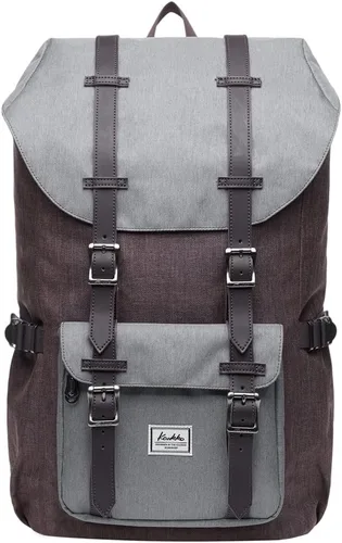 Miniatura 16 de Mochila para laptop Kaukko, senderismo y campamentos, mochila universitaria grande casual, mochila de hombro con capacidad para una laptop y Nailon
