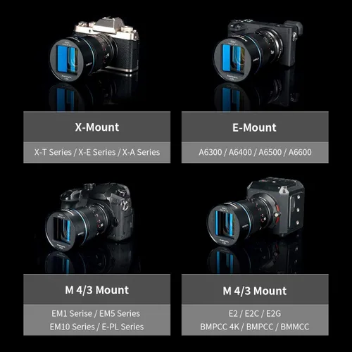Miniatura 7 de SIRUI Lente anamórfica F1.8 1.33X S35 de 1.969 in para montura L, destello azul