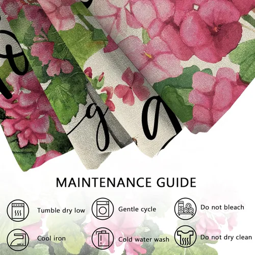Miniatura 3 de Juego de 4 fundas de almohada decorativas de flores de geranio rosa de 16 x 16 pulgadas, decoración de fundas de cojín de tarro de masón floral