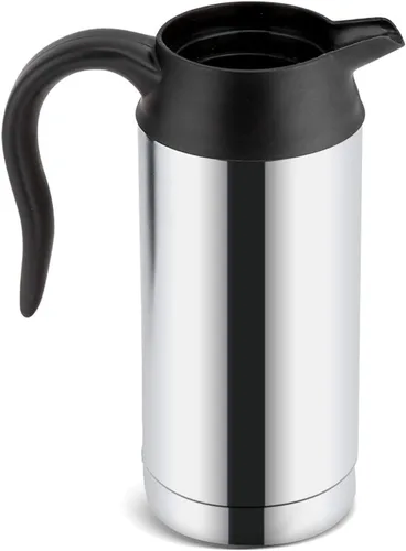 Miniatura 6 de Hervidor eléctrico para coche, hervidor eléctrico de acero inoxidable de 12 V, 25.4 fl oz, taza de calefacción de coche, taza de café, taza
