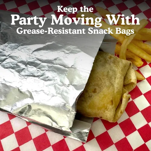 Miniatura 5 de Regency Wraps Bolsas resistentes a la grasa, bolsas forradas con papel de aluminio para retener el calor, perfectas para perros calientes, burritos
