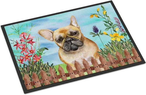 Miniatura 99 de Caroline's Treasures CK1311MAT Cavalier Spaniel Poinsettas - Felpudo de 18 x 27 pulgadas, tapete para puerta delantera, interior y exterior