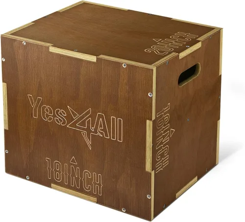 Miniatura 8 de Yes4All Plyo Box, 3-in-1 Wooden Box Jump for Home Gym, Lunges, Squats, Dips