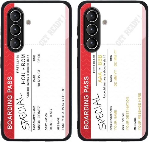 Miniatura 192 de Funda de teléfono personalizada para Samsung Galaxy S22+ / S22 Plus 5G, funda de TPU suave de vidrio templado antiarañazos personalizada con foto