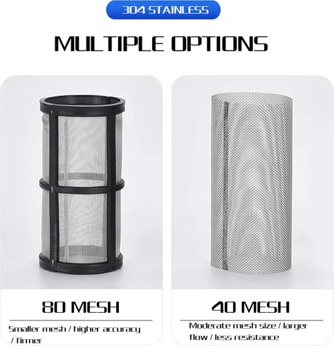 Miniatura 2 de Filtro de agua, filtro de tubo giratorio hembra de 3/4 pulgadas, cubierta de nailon PA66, cuenco de PC, pantalla de acero inoxidable 304