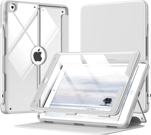 Miniatura 11 de MoKo Funda para iPad de 9ª generación con soporte para lápices, funda para iPad de 8ª/7ª generación de 10.2 pulgadas, protector de pantalla