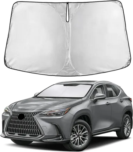 Miniatura 55 de EcoNour Parasol para parabrisas compatible con Hyundai Tucson 2016-2019 2020 2021, visera solar para parabrisas delantero y ventana, bloqueador