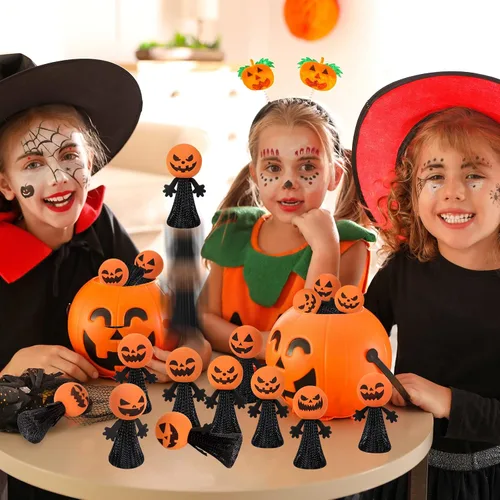Miniatura 6 de Juguetes de fiesta de Halloween para niños y niñas – 24 piezas de juguete lanzador de primavera para saltar, juguete novedoso y animoso, premios