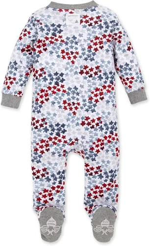 Miniatura 63 de Burt's Bees Baby - Mameluco para bebés, pijama, 100% algodón orgánico, cierre frontal, pies cerrados antideslizantes
