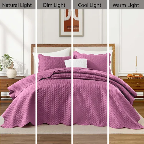 Miniatura 356 de MOONLIGHT20015 Edredón tamaño King (106 x 96 pulgadas) con 2 fundas de almohada (20 x 36 + 2 pulgadas) para todas las estaciones, juego de cama Azul