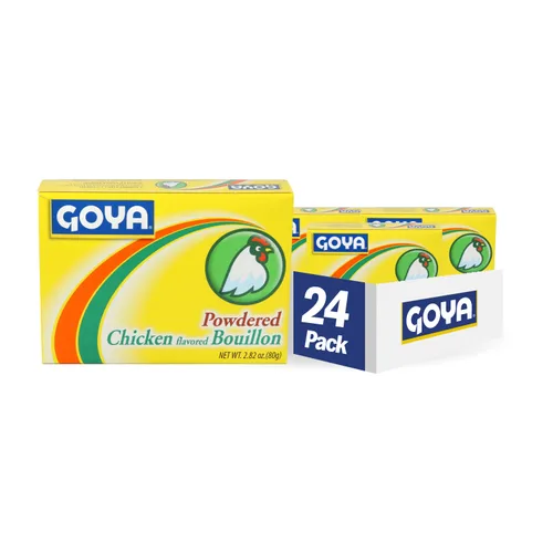 Goya Foods - Bouillion con sabor a pollo en polvo, 2.82 onzas (paquete de 24)