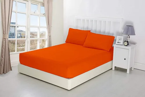Miniatura 13 de Sábana bajera ajustable individual de 600 hilos suave de tejido satén de 100% algodón, color blanco, sábanas refrescantes de bolsillo profundo, se
