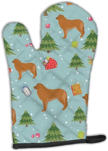 Miniatura 199 de Caroline's Treasures BB4872OVMT - Guante de horno de Navidad Affenpinscher resistente al calor, grueso para sartenes calientes y horno, manopla