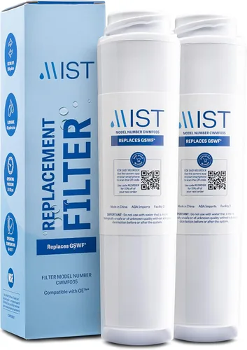 Miniatura 9 de Mist Filtro de agua GSWF de repuesto compatible con modelos GE: GSWFDS, 100749-C, 100810/A, 238C2334P001, Kenmore 46-9914, 1 paquete - Mist