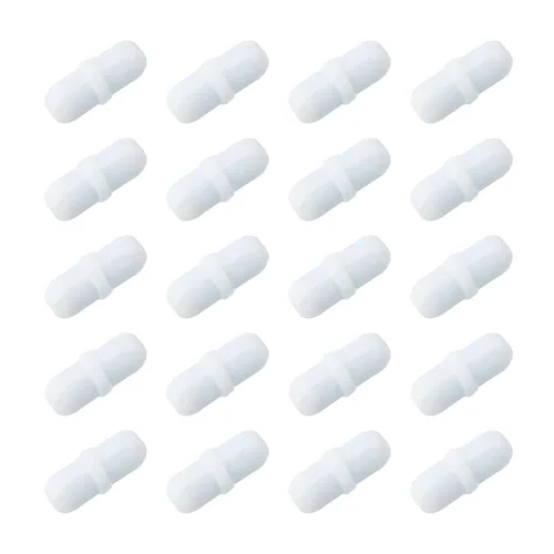 Miniatura 7 de MECCANIXITY Agitador magnético mezclador barra de agitación barra 0.394 in/0.39 "cilindro forma PTFE recubrimiento imán blanco para laboratorio 20