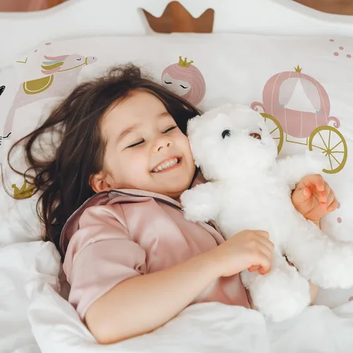Miniatura 14 de MUSOLEI Sábana bajera ajustable de hongos, ropa de cama de hongos, decoración de hongos para niños, niños; juego de sábanas individuales; 1 sábana