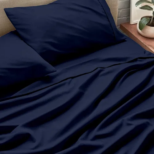 Miniatura 9 de Mattress-Homes Juego de sábanas de tamaño matrimonial XL, ropa de cama de 4 piezas, microfibra cepillada, sábanas extra suaves, refrescantes