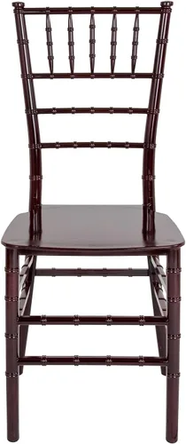 Miniatura 6 de Flash Furniture Silla Chiavari apilable de resina de caoba serie HERCULES