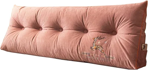 Miniatura 12 de YSUEFIJO Almohada triangular de lectura para reposo en cama, cojín grande para cabecero, respaldo, almohada de cuña, cojín de apoyo