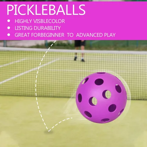 Miniatura 3 de Paquete de 6 pelotas de pickleball deportivas para exteriores - 40 pelotas de pickleball - Bolas de pickleball de EE. UU. aprobadas por USAPA