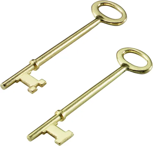 Lucky Line Llaves maestras tipo esqueleto con punta plana y punta con muescas para cerraduras de palanca y cerraduras alveoladas, puertas y