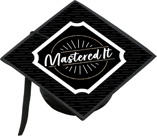 Miniatura 17 de Big Dot of Happiness Béisbol de graduación - Kit de decoración de gorra de graduación 2026 - Cubierta de gorra de graduación