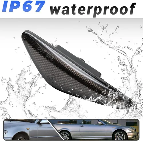 Miniatura 4 de 2 piezas de luces de señalización laterales LED intermitentes dinámicas ámbar para BMW Serie 3 E46 Coupé Convertible LCI 323Ci 325Ci 328Ci 330Ci