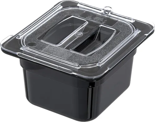 Miniatura 8 de Carlisle FoodService Products StorPlus - Recipiente de almacenamiento de alimentos de tamaño 1/6 para servir y almacenar alimentos calientes o Negro