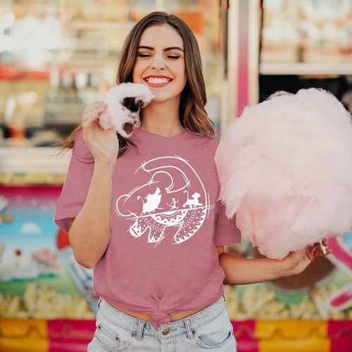 Miniatura 3 de Camisa Mágica para Mujer, Playera del Reino Mágico, Playera de Vacaciones Familiares, Camiseta del Castillo, Cree en la Magia, Tops para Viaje