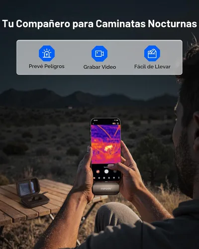 Miniatura 4 de TOPDON Cámara térmica TC002C Duo, compatible con cualquier iPhone, iPad y dispositivo Android USB-C, súper resolución de 512 x 384, cámara