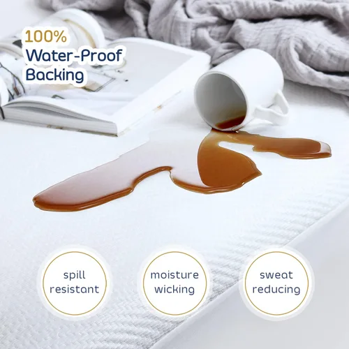 Miniatura 3 de Nestl Protector de colchón de tamaño matrimonial – Protector de colchón de enfriamiento de alta calidad, protector de colchón impermeable