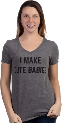 Miniatura 2 de Camisetas divertidas para mujer, con frase sarcástica y con cuello en V