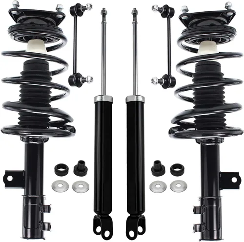Miniatura 42 de Detroit Axle - Kit de puntales delanteros de 6 piezas para Ford Escape 2014-2019, 2 puntales y muelles helicoidales, 2 enlaces de barra